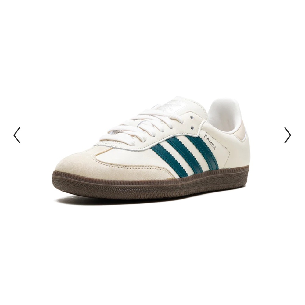 Adidas Samba OG Cloud White (Cream)
Legacy Teal Women's Size 10 Sneakers - Picture 3 of 10